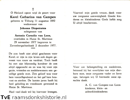 Karel Catharina van Campen Antonia Cornelia van Loon Johanna Diepstraten