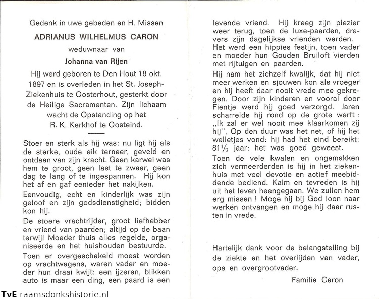 Adrianus Wilhelmus Caron Johanna van Rijen