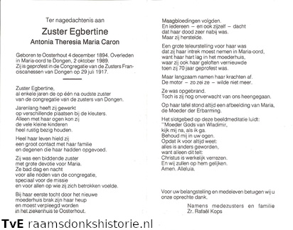 Antonia Theresia Maria Caron non