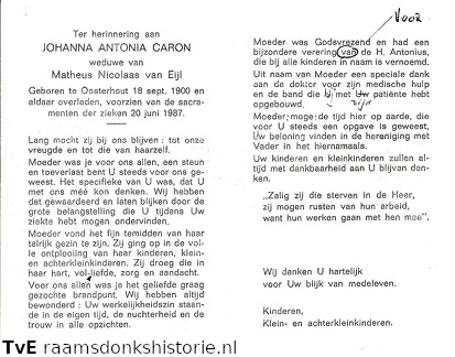 Johanna Antonia Caron Matheus Nicolaas van Eijl