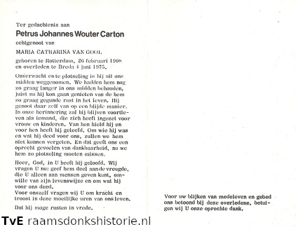 Petrus Johannes Wouter Carton Maria Catharina van Gool