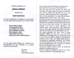 Anna Christ  Kees Blewanus