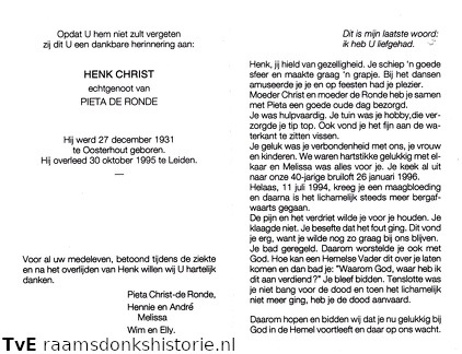 Henk Christ Pieta de Ronde