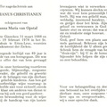 Adrianus Christianen Joanna Maria van Opstal