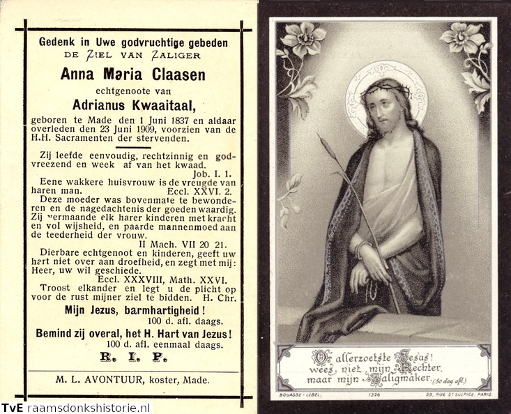 Anna Maria Claasen Adrianus Kwaaitaal