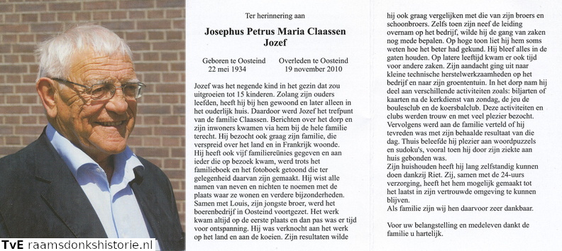 Josephus Petrus Maria Claassen