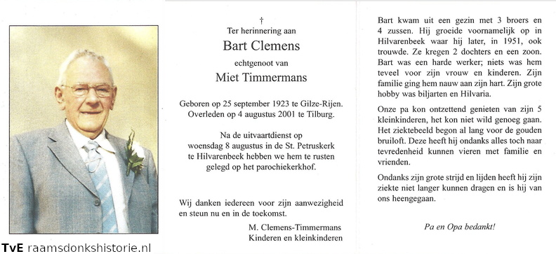 Bart Clemens Miet Timmermans