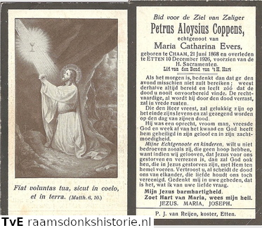 Petrus Aloysius Coppens Maria Catharina Evers