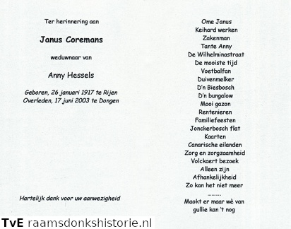 Janus Coremans Anny Hessels
