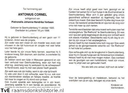 Antonius Cornel Pietronella Johanna Hendrika Verbaan