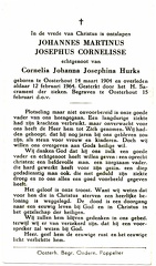Johannes Martinus Josephus Cornelisse Cornelia Johanna Josephina Hurks