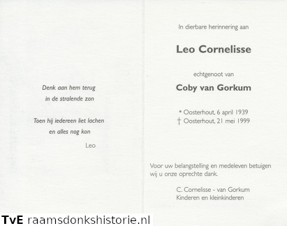 Leo Cornelisse Coby van Gorkum