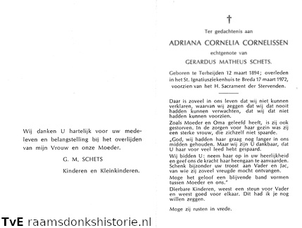 Adriana Cornelia Cornelissen Gerardus Matheus Schets