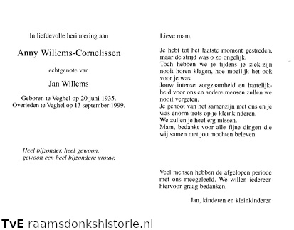 Anny Cornelissen Jan Willems