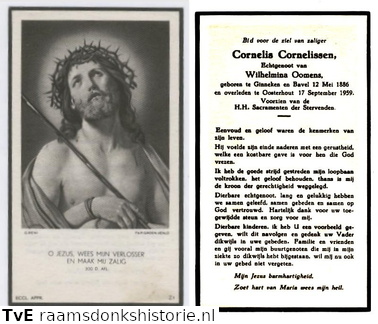 Cornelis Cornelissen Wilhelmina Oomens