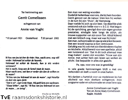 Gerrit Cornelissen Annie van Vught