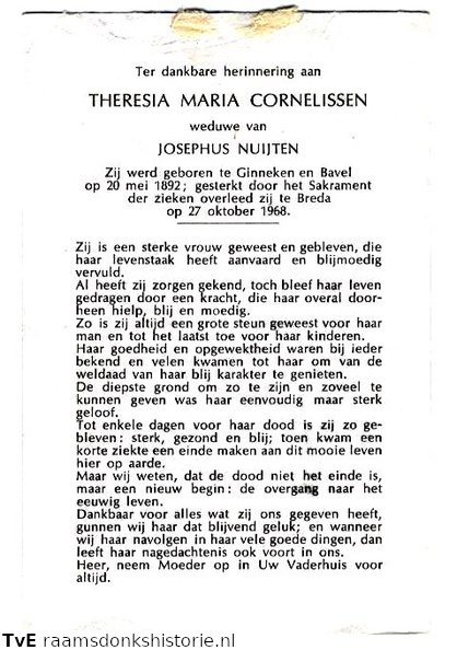 Theresia Maria Cornelissen Josephus Nuijten