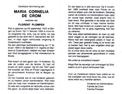 Maria Cornelia de Crom Florent Plompen
