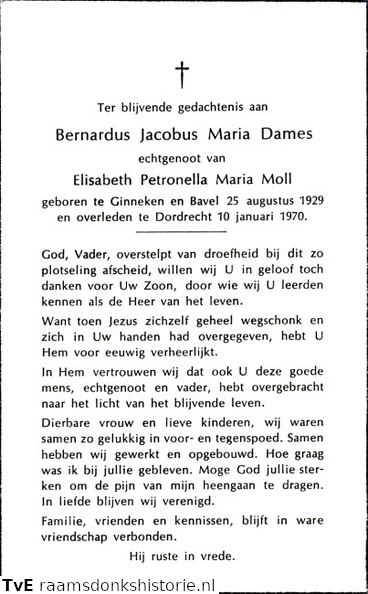 Dames Bernardus Jacobus Maria Elisabeth Petronella Maria Moll