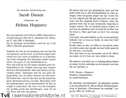 Dassen Jacob Helena Huppertz