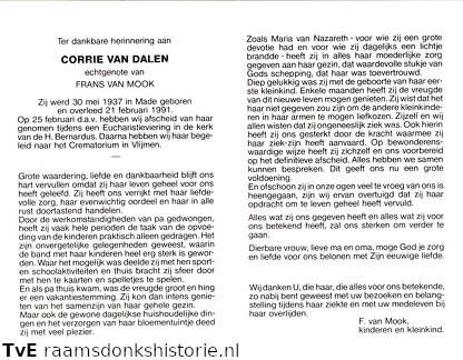Corrie van Dalen  Frans van Mook
