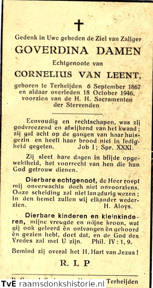 Goverdina Damen Cornelius van Leent