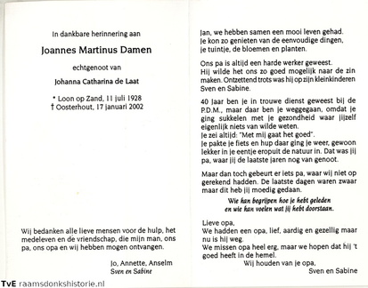 Joannes Martinus Damen Johanna Catharina de Laat