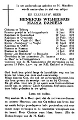 Henricus Wilhelmus Maria Daniëls priester