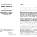 Joanna van Delft Louwrens Johan de Bot