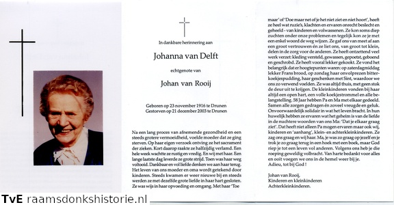 Johanna van Delft Johan van Rooij