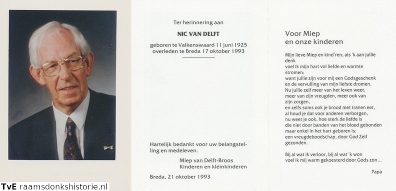 Nic van Delft Miep Broos