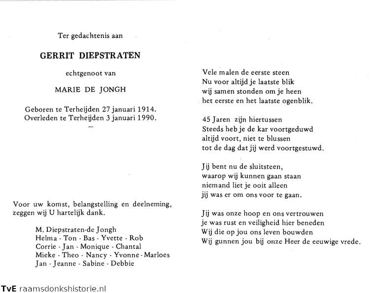 Gerrit Diepstraten Marie de Jongh