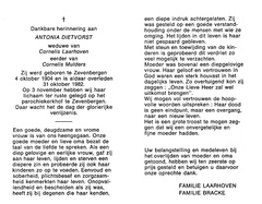 Antonia  Cornelis Laarhoven-Cornelis Mulders