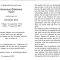 Antonius Dijkmans Hendrika Sins