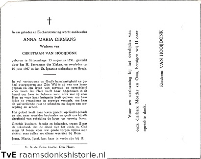 Anna Maria Dikmans Christiaan van Hooijdonk