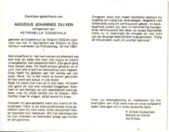 Aegidius Johannes Dilven Petronella Godschalk