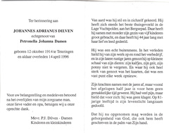Johannes Adrianus Dilven Petronella Johanna Damen