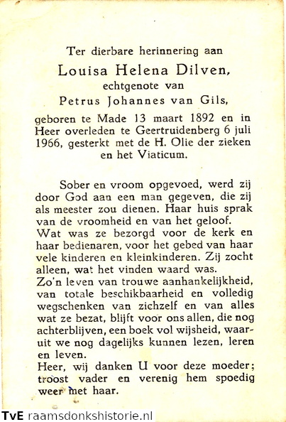Louisa Helena Dilven Petrus Johannes van Gils