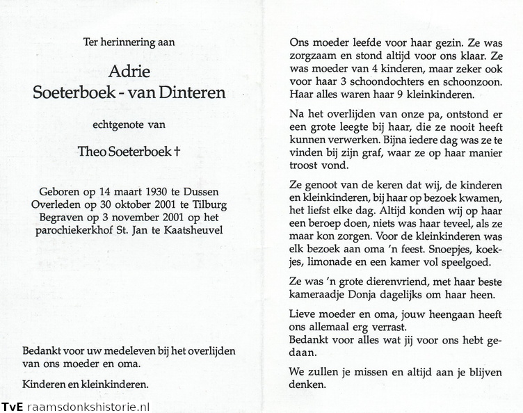 Adrie van Dinteren Theo Soeterboek