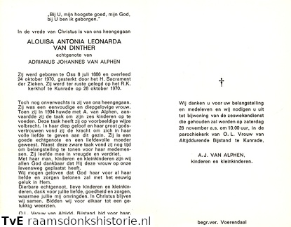 Alouisa Antonia Leonarda van Dinther Adrianus Johannes van Alphen