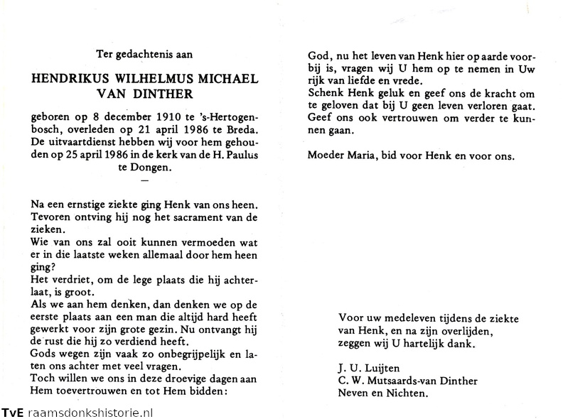 Hendrikus Wilhelmus Michael van Dinther