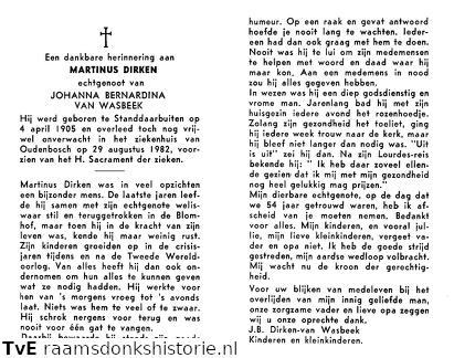 Martinus Dirken Johanna Bernardina van Wasbeek