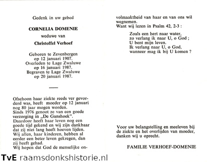 Cornelia Domenie Christoffel Verhoef