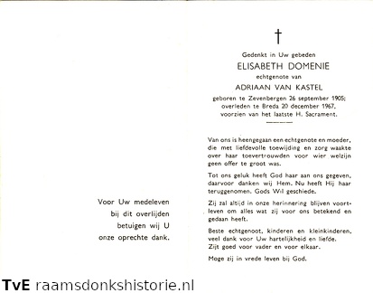 Elisabeth Domenie Adriaan van Kastel