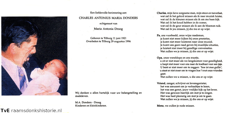Charles Antonius Maria Donders Maria Antonia Droog