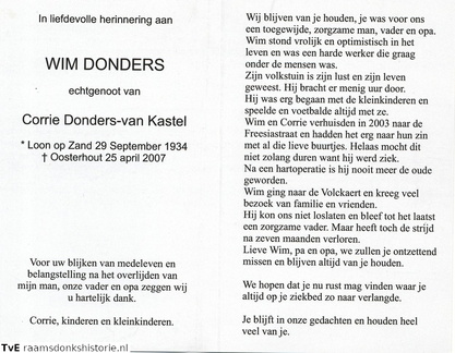 Wim Donders Corrie van Kastel