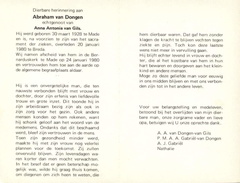 Abraham van Dongen- Anna Antonia van Gils