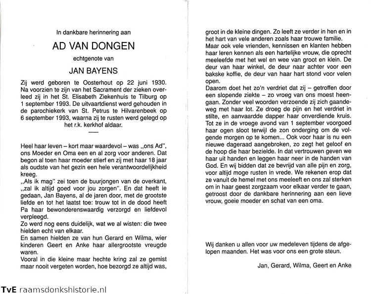 Ad van Dongen- Jan Bayens