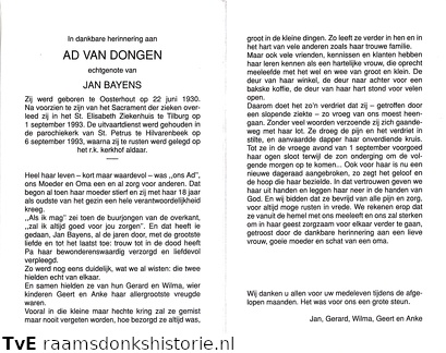 Ad van Dongen- Jan Bayens