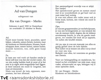 Ad van Dongen- Ria Merkx